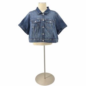 Torrid Denim Crop Jacket 4X NWT Short Sleeve Blue Jean Jacket Plus Size
